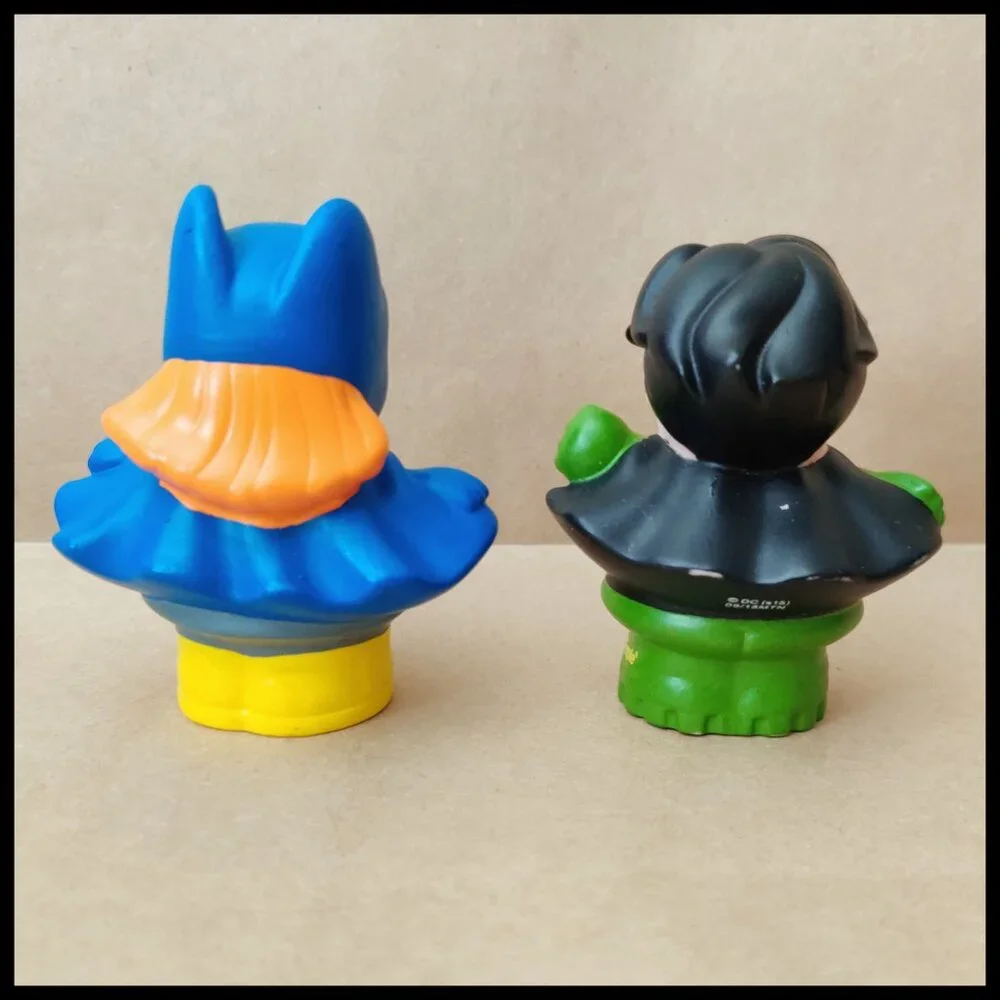 4x Fisher Price Little People -DC Heroes- Superman, Wonder Woman, Batgirl, Robin - Picture 11 of 15